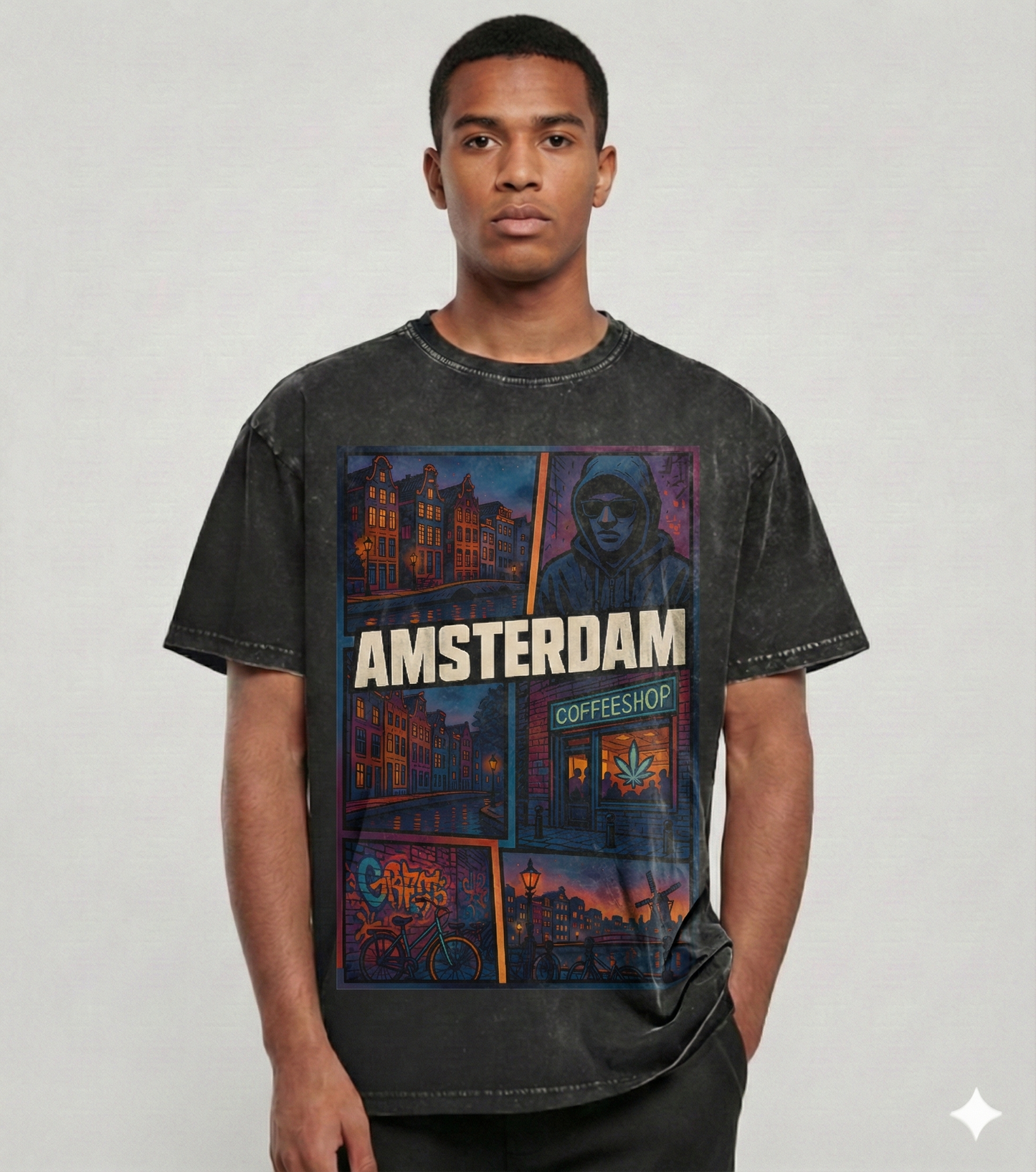 Oversize Washed T-Shirt Amsterdam