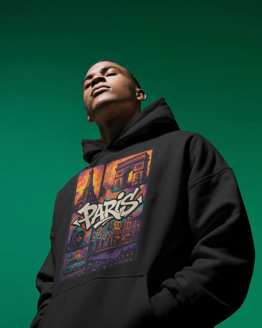 Oversized Hoodie Without Drawstring Paris