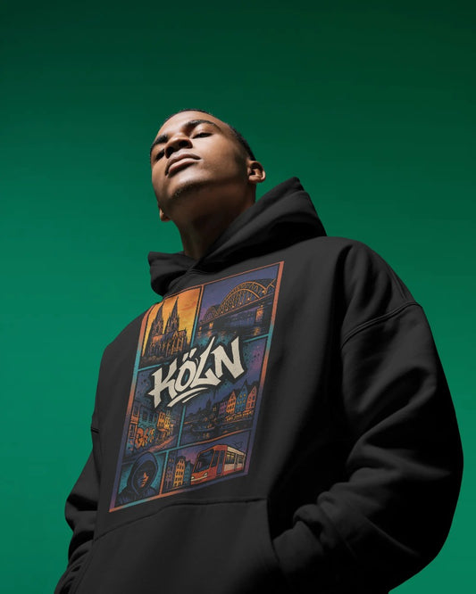 Oversized hoodie without drawstring, Cologne