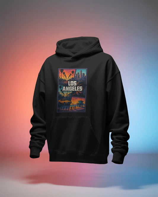 Oversize Hoodie Ohne Kordel LA  LOS ANGELES