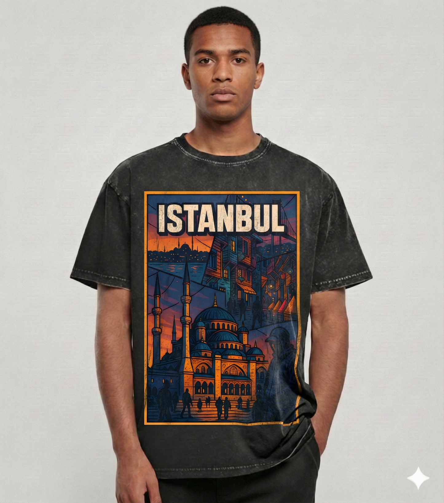 Oversize Washed T-Shirt Istanbul unisex