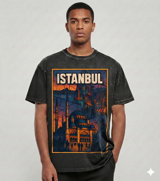 Oversize Washed T-Shirt Istanbul unisex